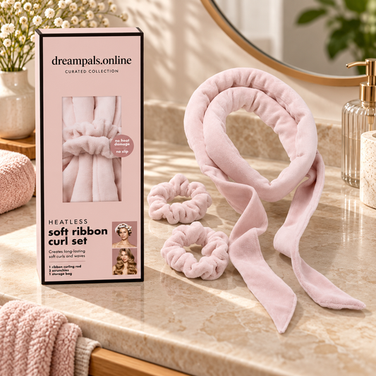 Satin Heatless Curling Ribbon Set