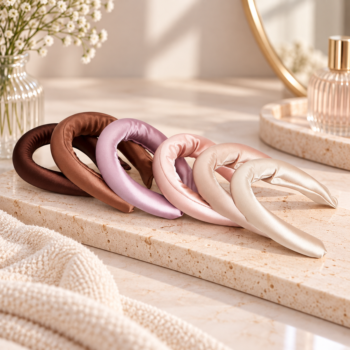 Satin Flexi Curl Rods – 6 Pieces