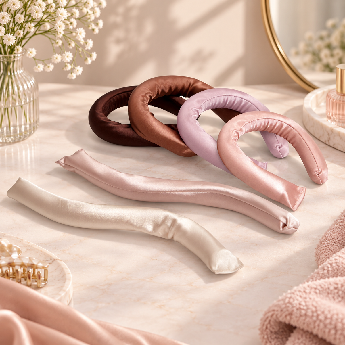 Satin Flexi Curl Rods – 6 Pieces